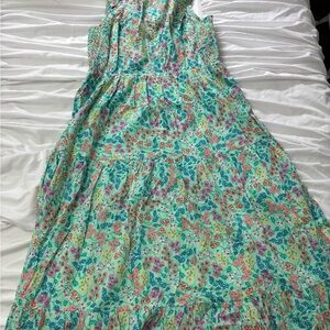 J Crew Floral Midi Dress